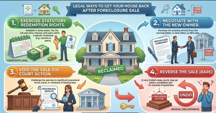 how to get your house back after foreclosure sale